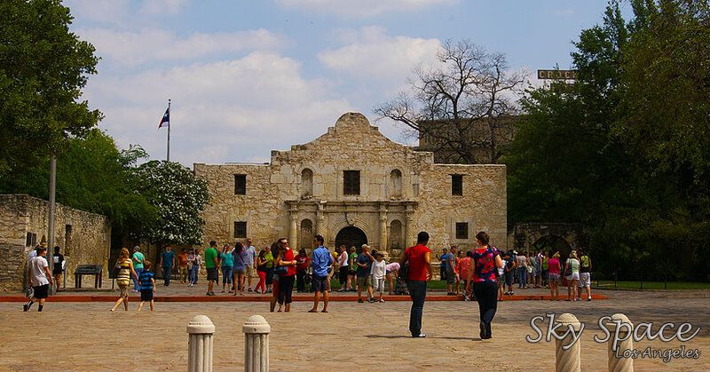 The Alamo, a Spanish mission and fortification