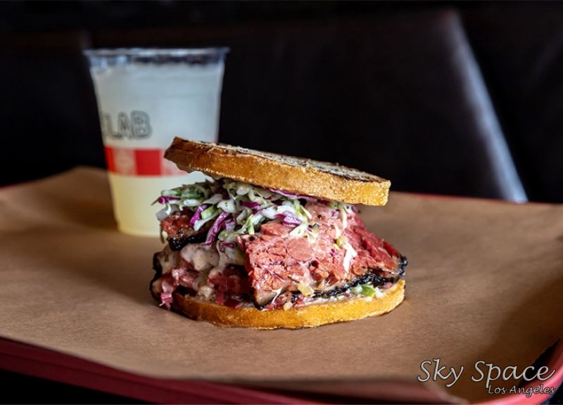 The Pastrami Sandwich At Slab (West Hollywood): a Texan BBQ joint for a midday meal