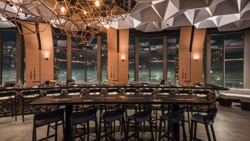 71Above - A high-end restaurant with beautiful panoramic views of the city.