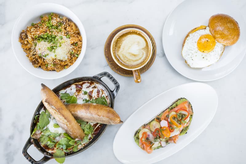 Republique - The best brunch in Los Angeles with a wide range of options.