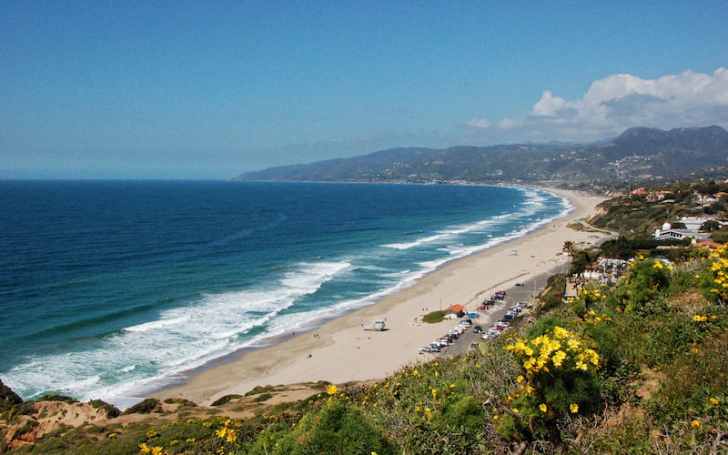 Zuma beach is one of the most popular beaches in Los Angeles County