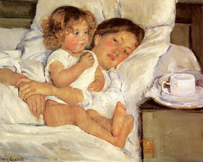 Breakfast in Bed by Mary Cassatt