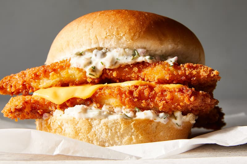 Fried fish sandwiches