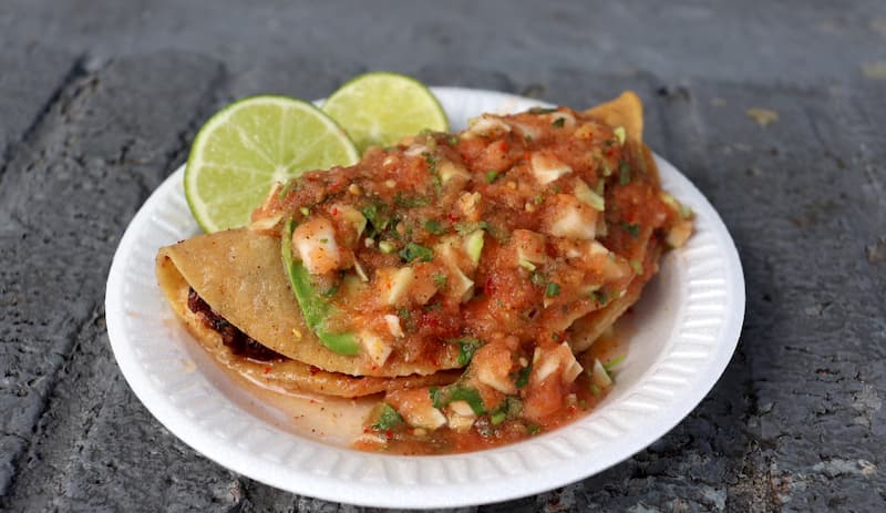 Seafood shrimp tacos